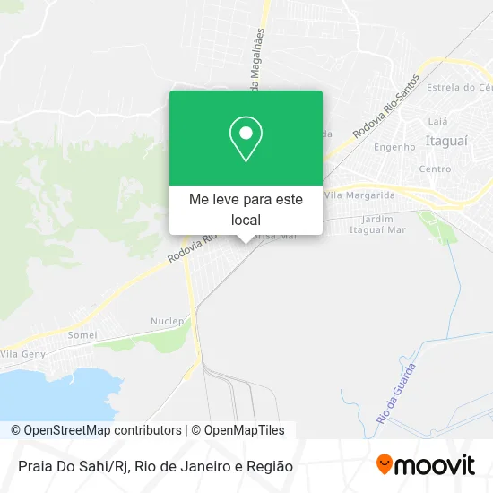 Praia Do Sahi/Rj mapa