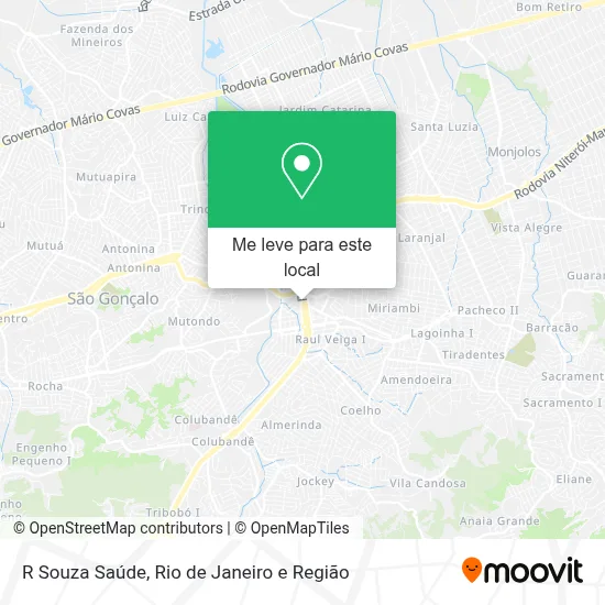 R Souza Saúde mapa