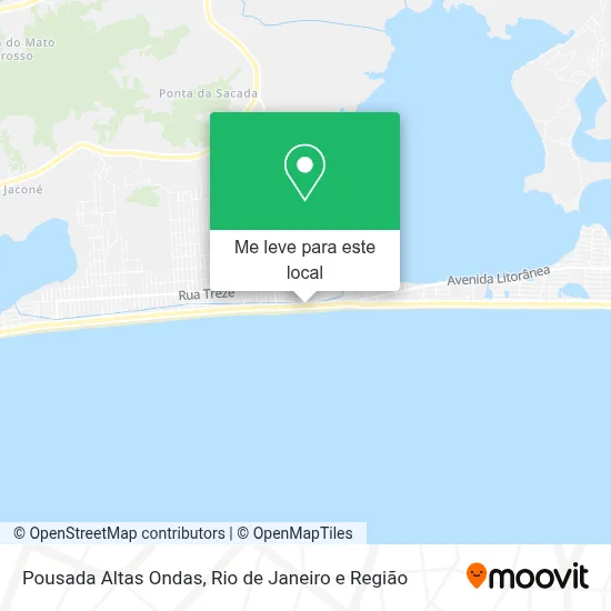 Pousada Altas Ondas mapa