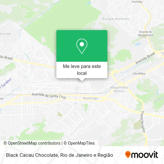 Black Cacau Chocolate mapa
