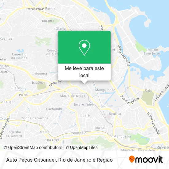 Auto Peças Crisander mapa