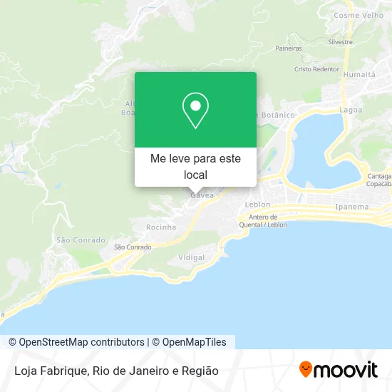 Loja Fabrique mapa