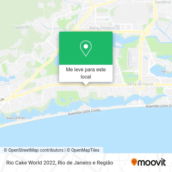 Rio Cake World 2022 mapa