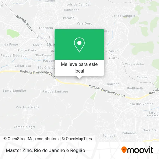 Master Zinc mapa