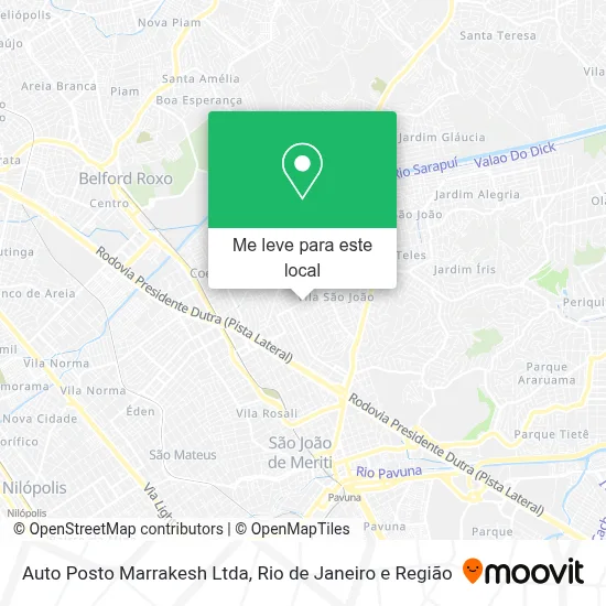 Auto Posto Marrakesh Ltda mapa