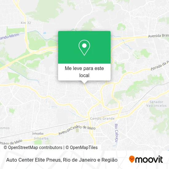 Auto Center Elite Pneus mapa