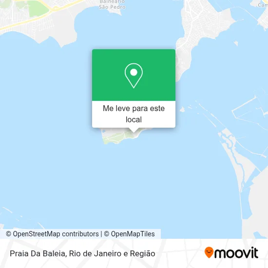 Praia Da Baleia mapa