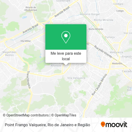 Point Frango Valqueire mapa