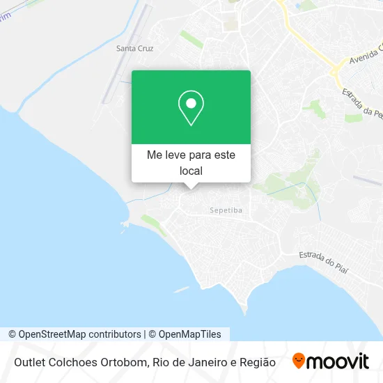 Outlet Colchoes Ortobom mapa