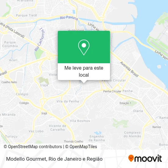 Modello Gourmet mapa