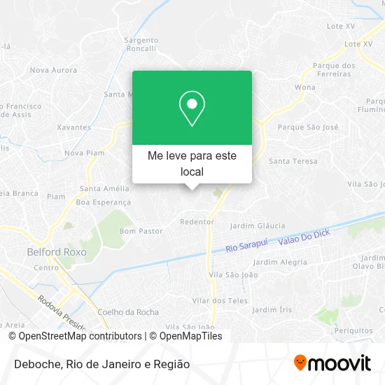 Deboche mapa