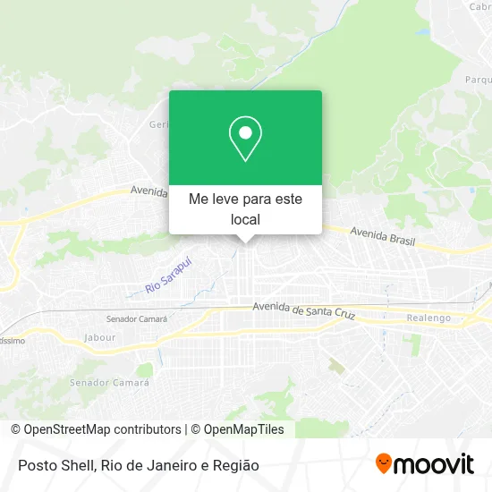 Posto Shell mapa