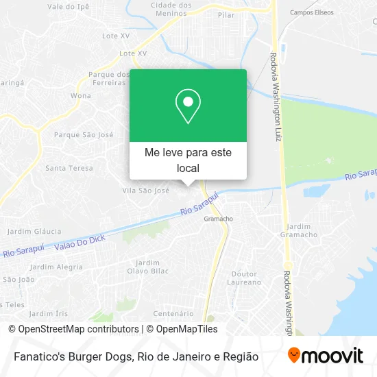 Fanatico's Burger Dogs mapa