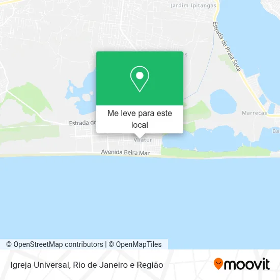 Igreja Universal mapa