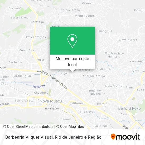 Barbearia Vilquer Visual mapa