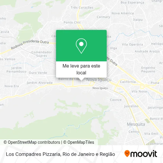 Los Compadres Pizzaria mapa