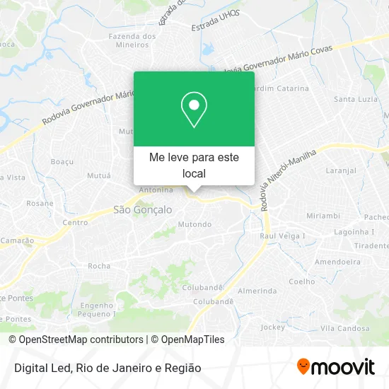 Digital Led mapa