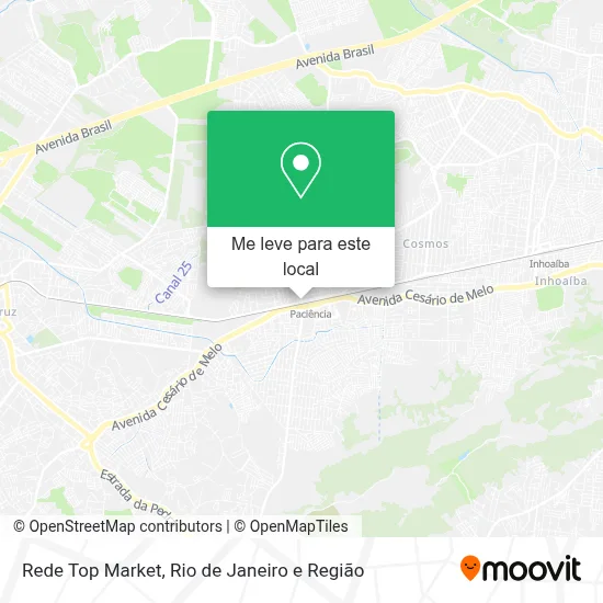Rede Top Market mapa