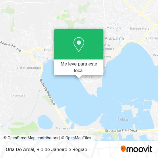 Orla Do Areal mapa