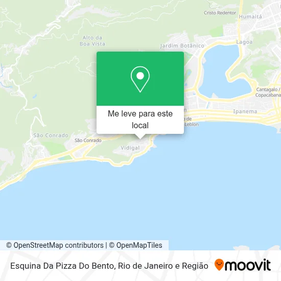 Esquina Da Pizza Do Bento mapa