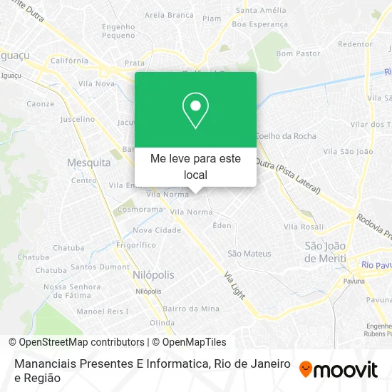 Mananciais Presentes E Informatica mapa