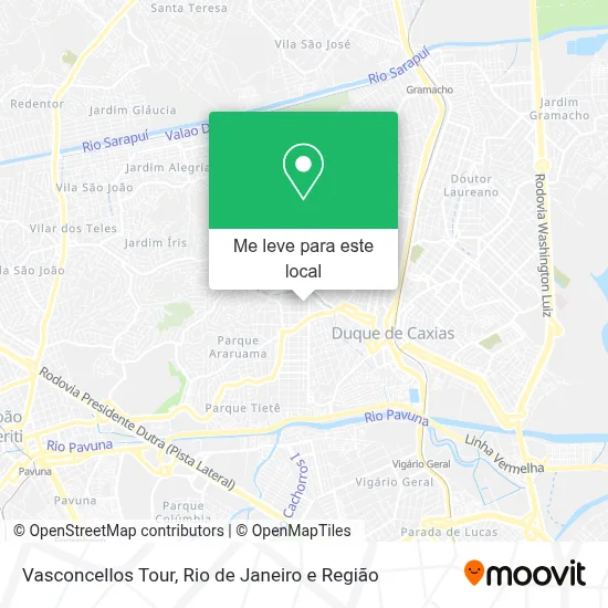 Vasconcellos Tour mapa