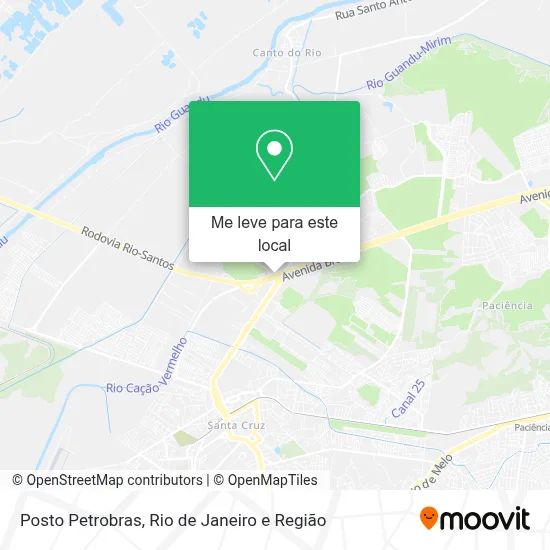 Posto Petrobras mapa