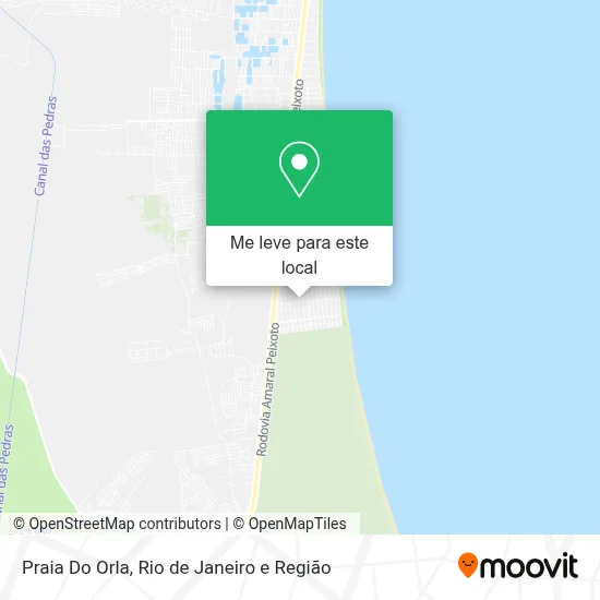 Praia Do Orla mapa