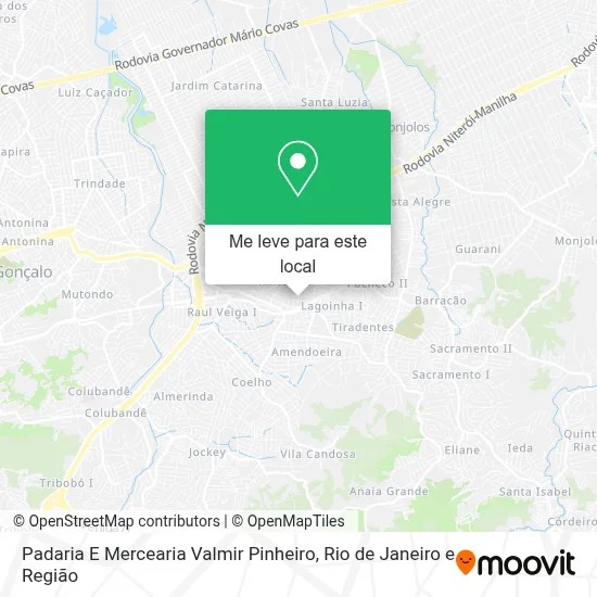 Padaria E Mercearia Valmir Pinheiro mapa