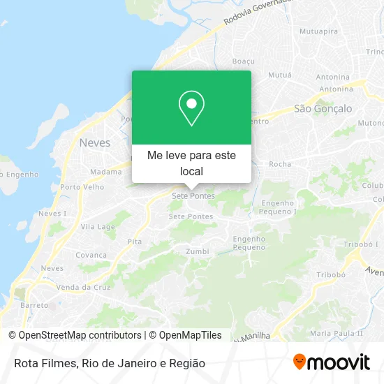 Rota Filmes mapa