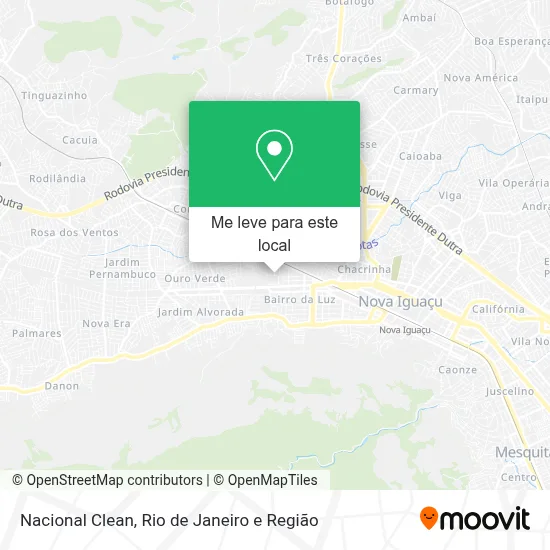 Nacional Clean mapa