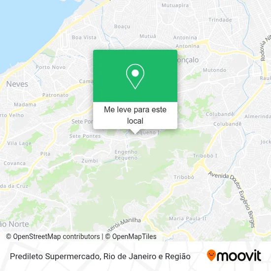 Predileto Supermercado mapa