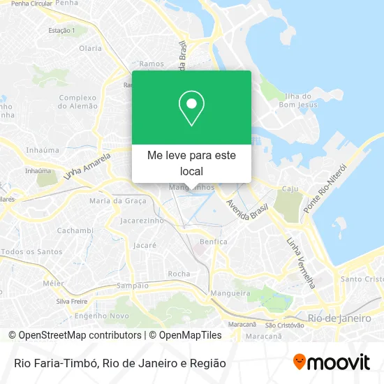 Rio Faria-Timbó mapa