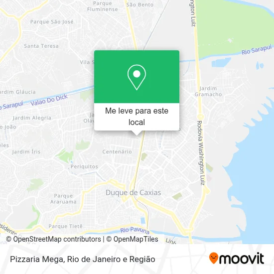 Pizzaria Mega mapa
