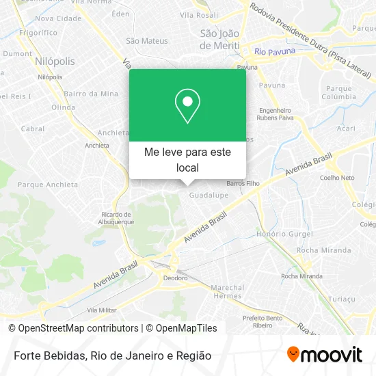 Forte Bebidas mapa