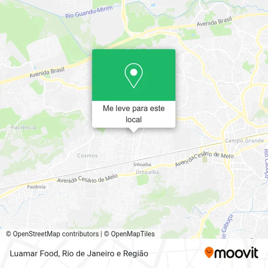 Luamar Food mapa