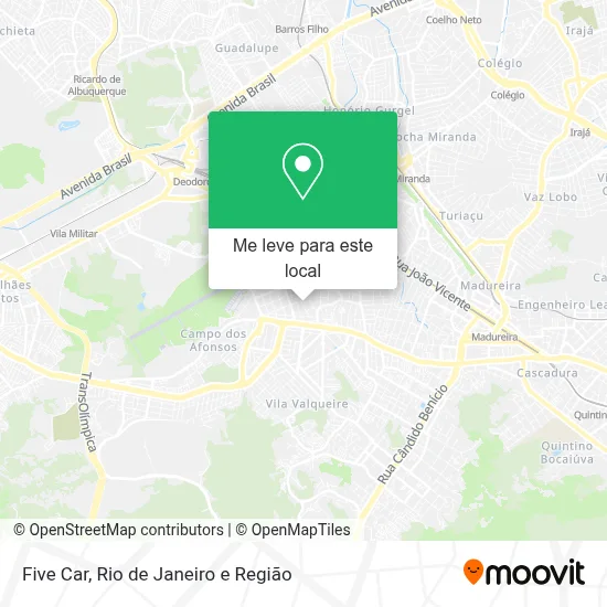Five Car mapa