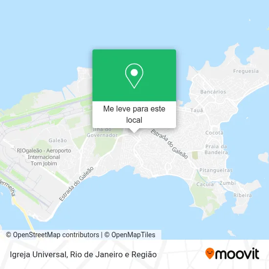 Igreja Universal mapa