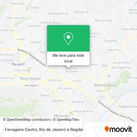 Ferragens Castro mapa