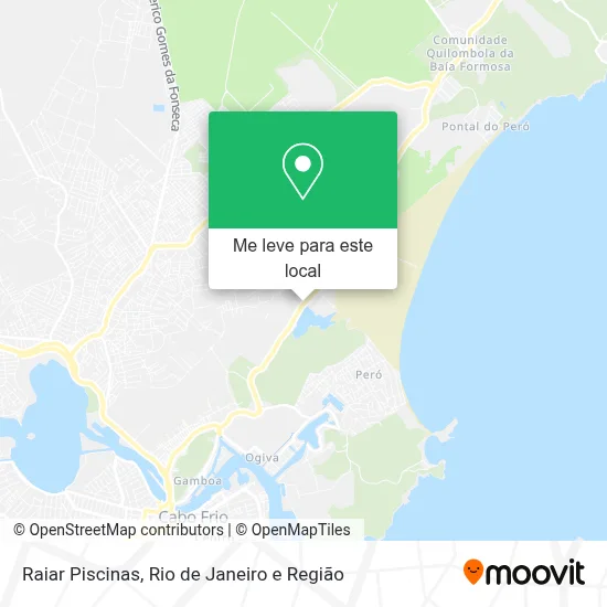 Raiar Piscinas mapa