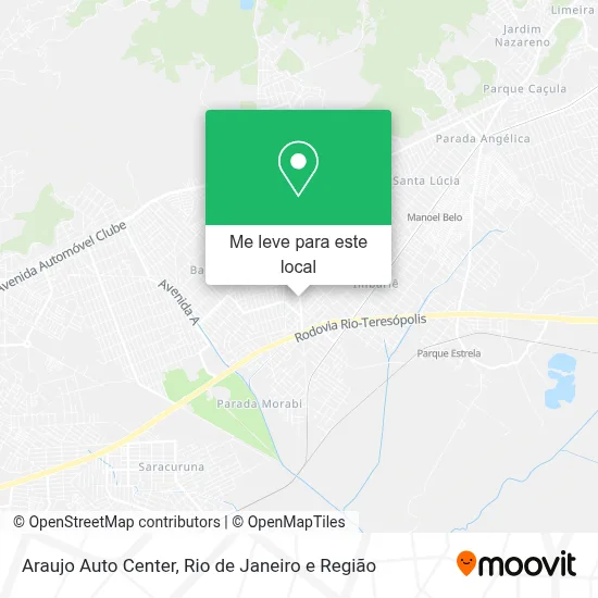 Araujo Auto Center mapa