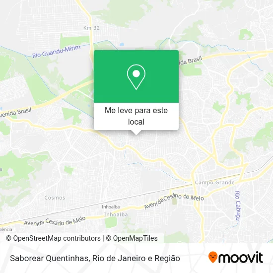 Saborear Quentinhas mapa