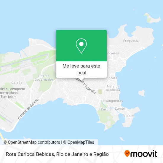 Rota Carioca Bebidas mapa