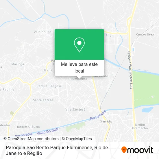 Paroquia Sao Bento.Parque Fluminense mapa