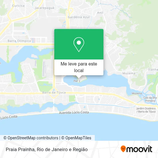 Praia Prainha mapa