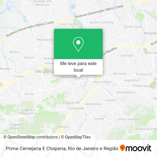 Prime Cervejaria E Choperia mapa