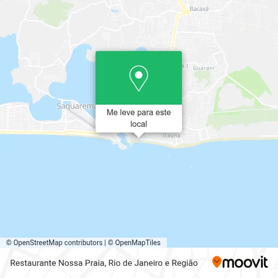 Restaurante Nossa Praia mapa