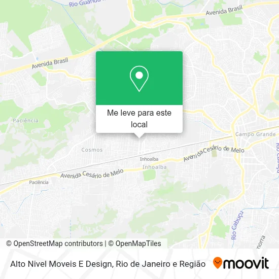 Alto Nivel Moveis E Design mapa