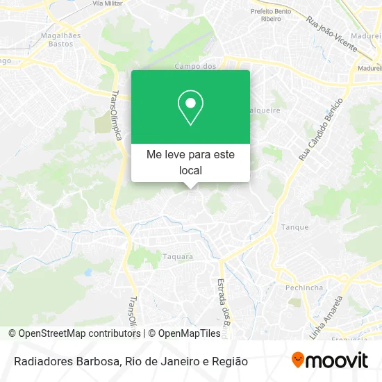 Radiadores Barbosa mapa