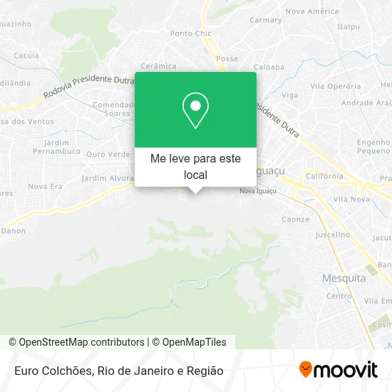 Euro Colchões mapa